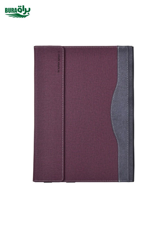 For Lenovo ThinkPad X1 Yoga Gen 7 14 inch Cloth Texture Laptop Leather Protective Case(Wine Red)