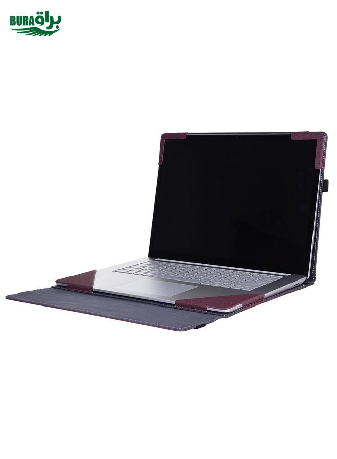 For Lenovo ThinkPad X1 Yoga Gen 7 14 inch Cloth Texture Laptop Leather Protective Case(Wine Red)