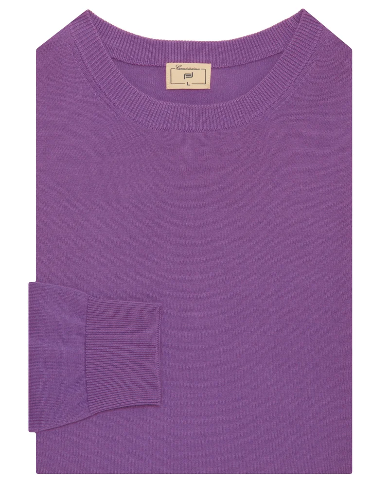 Camicissima Cotton Basic Crew Neck Sweater