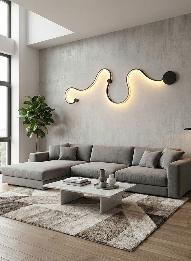 BUY4LESS -  Modern Lighting, Wall Light, Black Color, Length:120 cm, Suitable for living room, dining room, bedroom, bathroom - Image 2