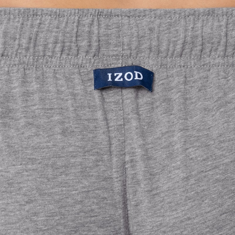 IZOD بنطال نوم قميص جيرسي للرجال من IZOD، رمادي هيثر، كبير جداً - Image 4