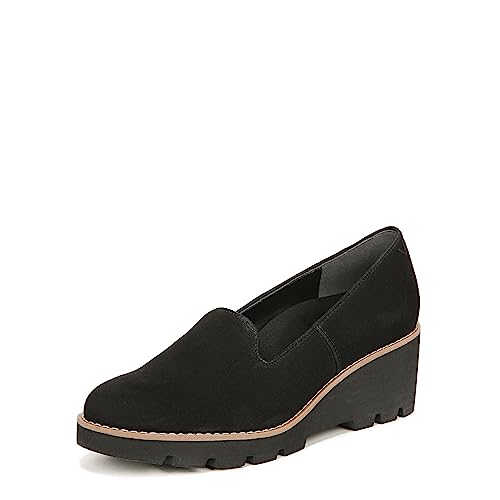 Vionic Women's Slip on Loafers - Willa Wedge Supportive Walking Shoes, Black, 6 US - Image 1