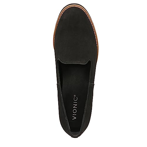 Vionic Women's Slip on Loafers - Willa Wedge Supportive Walking Shoes, Black, 6 US - Image 5