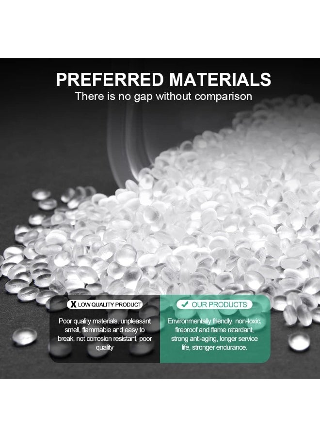 Loquat 4-Inch (400 Pack) Self Locking Zipper Zip Tie With 18 Pounds (Approximately 8.2 Kilograms) Tensile Strength, White - Image 5