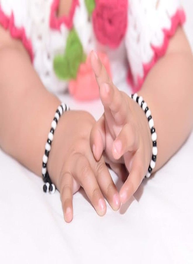 Awadh Black and white Nazariya with Ghunhgru for Baby Girls & Baby Boys Adjustable Size Cotton Thread Black Nazar Bracelet for Hands & Foot for New Born Babies/Najariya (Pack Of 12, Regular) - Image 5