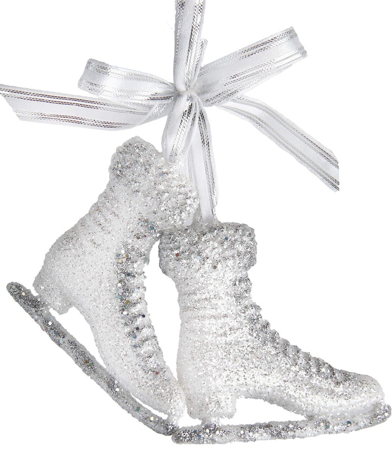 Kurt Adler Ice Skates With Glitter Ornament