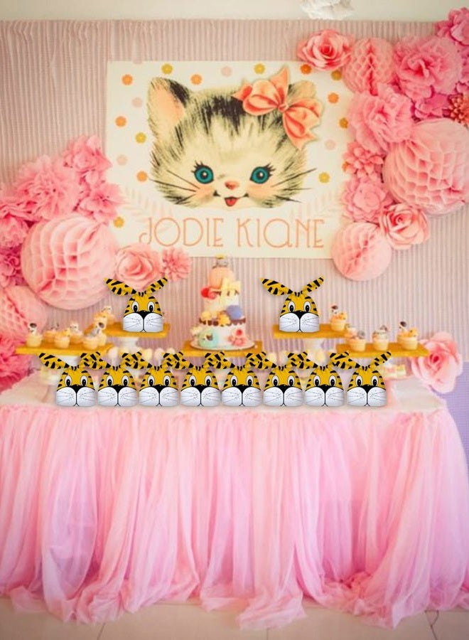RORANIC 50 Pack Candy Gift Bags,Cute Tiger Small Goodie Bags for Kids Birthday Party, Cellophane Bags for Treats,Cooky,Cookies,Toys,Snacks,Baby Shower Party Favor Bags - Image 5