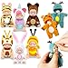 Haawooky 6 Pcs 4 Inch Mini Baby DollsCute Small Baby Doll Toys with 8 Pcs Animal ClothesLifelike Realistic Reborn Tiny Baby Dolls for Kids Baby Shower Easter Basket Birthday Gifts - Image 2
