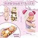 Haawooky 6 Pcs 4 Inch Mini Baby DollsCute Small Baby Doll Toys with 8 Pcs Animal ClothesLifelike Realistic Reborn Tiny Baby Dolls for Kids Baby Shower Easter Basket Birthday Gifts - Image 4
