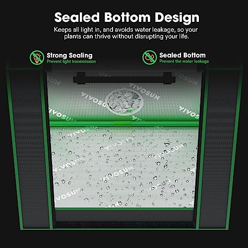 VIVOSUN Small Grow Tent for Aerogarden, Hydroponics Growing System, 20”x14”x21” Highly Reflective Mylar Indoor Grow Tent with Sealed Bottom Design, Ventilation Window and Cable Hole Port - Image 4