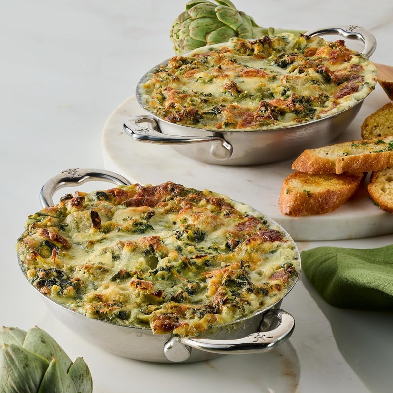 Hestan OvenBond Provisions - Oval au Gratin Dishes Stainless Steel, Set of 2, (13 Ounce), Small (6.5" x 5.5") - Image 4