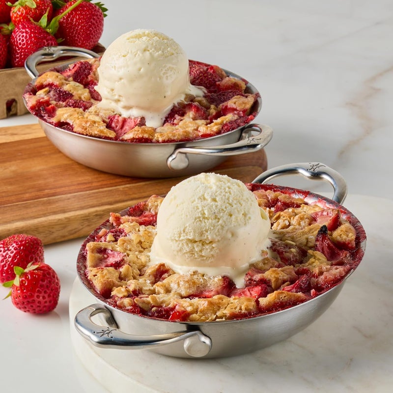 Hestan OvenBond Provisions - Oval au Gratin Dishes Stainless Steel, Set of 2, (13 Ounce), Small (6.5" x 5.5") - Image 5