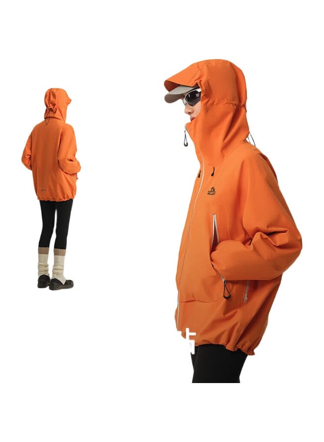 PELLIOT [Cheng Yi Same Style] Hard Shell Jacket For Men And Women, Waterproof Spring And Autumn Mountaineering Coat, 12340164, Black, Size L - Image 3