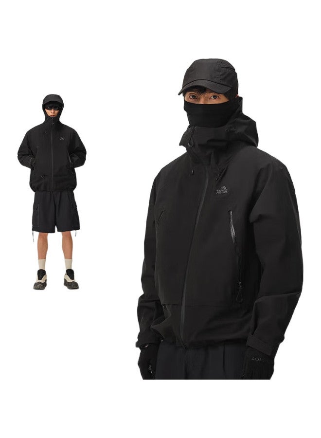 PELLIOT [Cheng Yi Same Style] Hard Shell Jacket For Men And Women, Waterproof Spring And Autumn Mountaineering Coat, 12340164, Black, Size L - Image 2