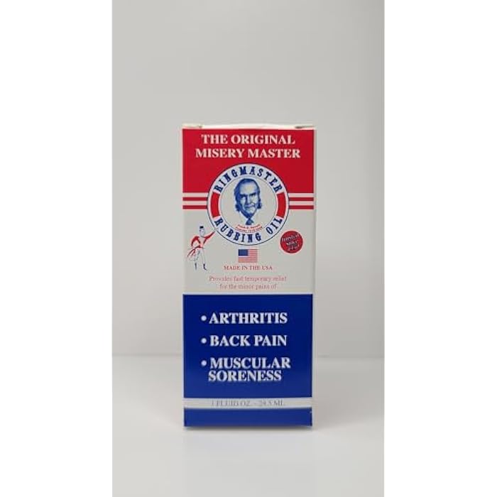 Ringmaster Rubbing Oil Pain Relief Since 1950 Made in USA for Arthritis, Rheumatism, Muscular Joint Soreness (1 oz) - Image 3