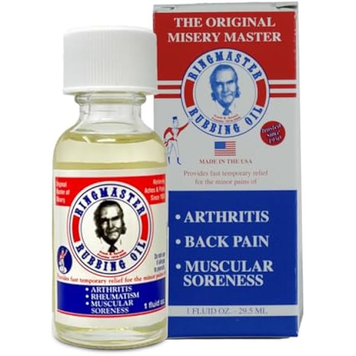 Ringmaster Rubbing Oil Pain Relief Since 1950 Made in USA for Arthritis, Rheumatism, Muscular Joint Soreness (1 oz) - Image 1