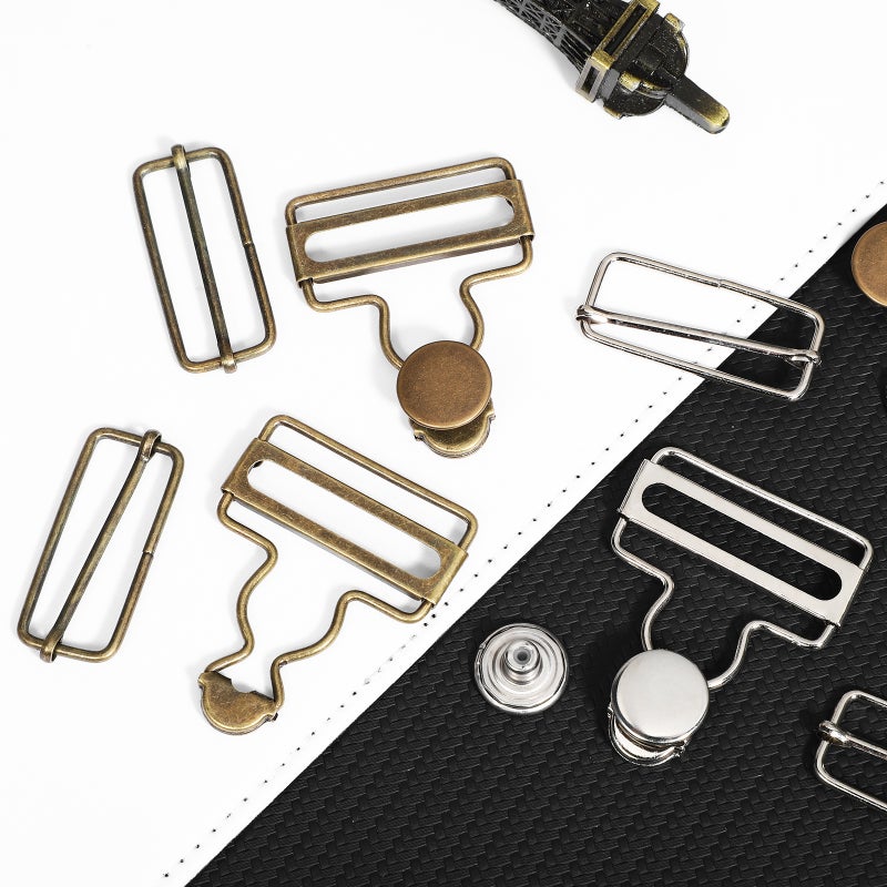 8 Sets Overalls Buckles Suspender Clips Replacement Metal Overall Buckles Clothing Accessories - Image 2