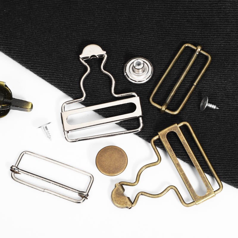 8 Sets Overalls Buckles Suspender Clips Replacement Metal Overall Buckles Clothing Accessories - Image 3