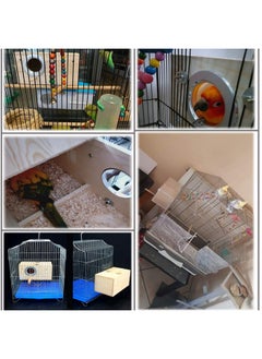 Hamiledyi 2Pcs Parakeet Nesting Box Bird House Bird Nest Wood Breeding Box Parrot Mating Box For Parrot Lovebirds Cockatiel Conure Cockatoo Budgie Finch Canary  - Image 4