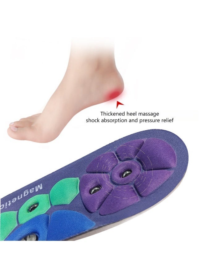 Magnetic Massage Insoles, Massage The Acupuncture Points On The Soles Of The Feet, Relieve Fatigue, With  Arch Support, Foot Therapy Insoles For Men And Women - Image 4
