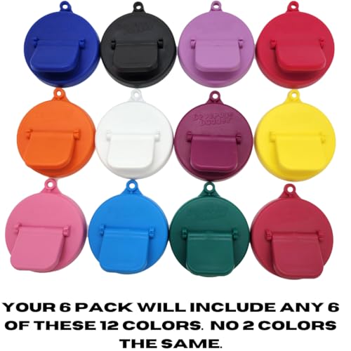 Beverage Buddee Can Cover - Can Cover For Standard Size Soda/Beer/Energy Drink Cans - Made In The USA - BPA-PCB Free - Assort Colors - 6 pack (Plain) - Image 2