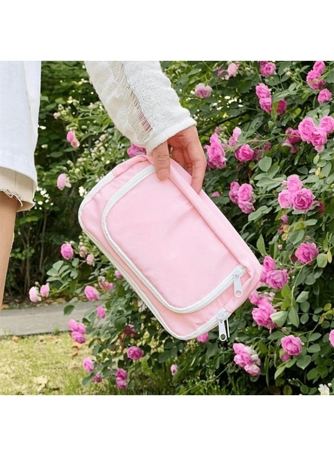 School Pencil Bag in Pink - Image 4