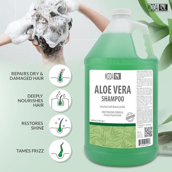 MODA 1 GALLON SHAMPOO (ALOE VERA) - Image 3