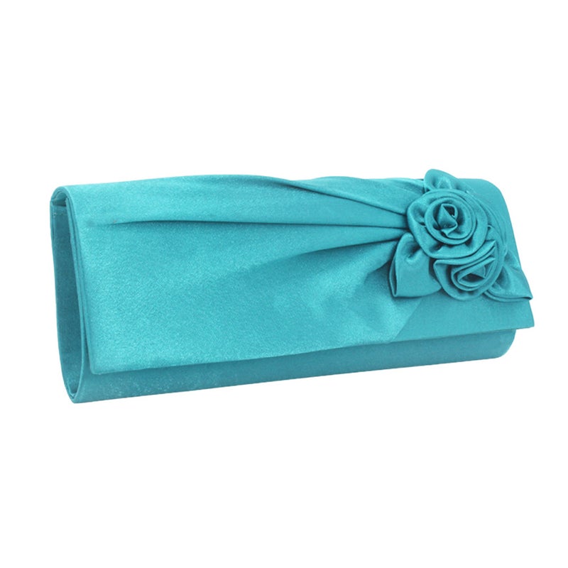 Korean Style Fashion Pleated Rose Evening Gift Bag Elegant Bride Bag Clutch Bag - Image 4
