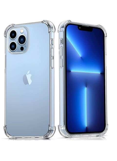 Clear Case Compatible with iPhone 13 Pro Max Case, Crystal-Clear Shockproof Thin