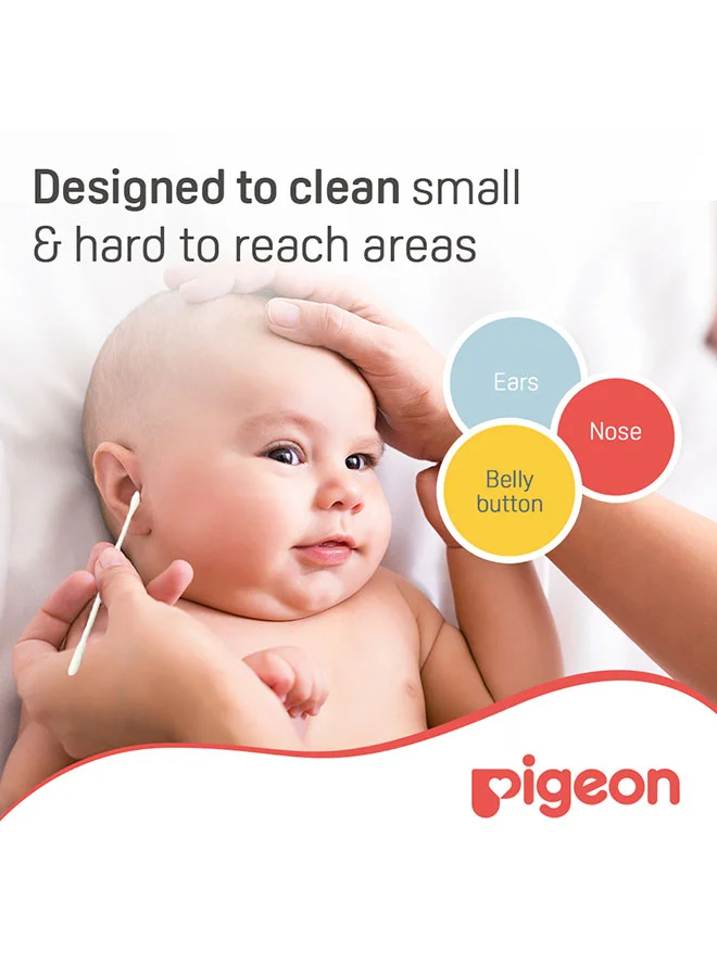 pigeon 200 Pieces Cotton Swabs Hinged
