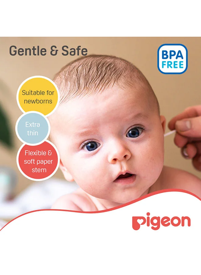 pigeon 200 Pieces Cotton Swabs Hinged