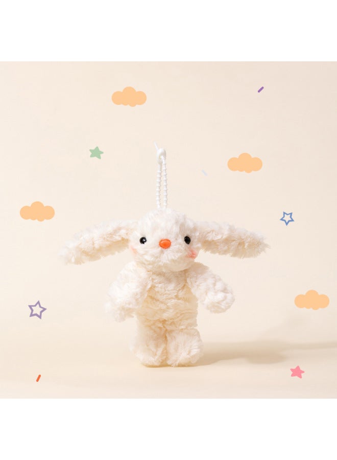 Cute Hair Loop Skirt Ear-hanging Rabbit Pendant Plush Toy Doll Bow Wedding Dress Doll Girl's Heart Bag Pendant 
