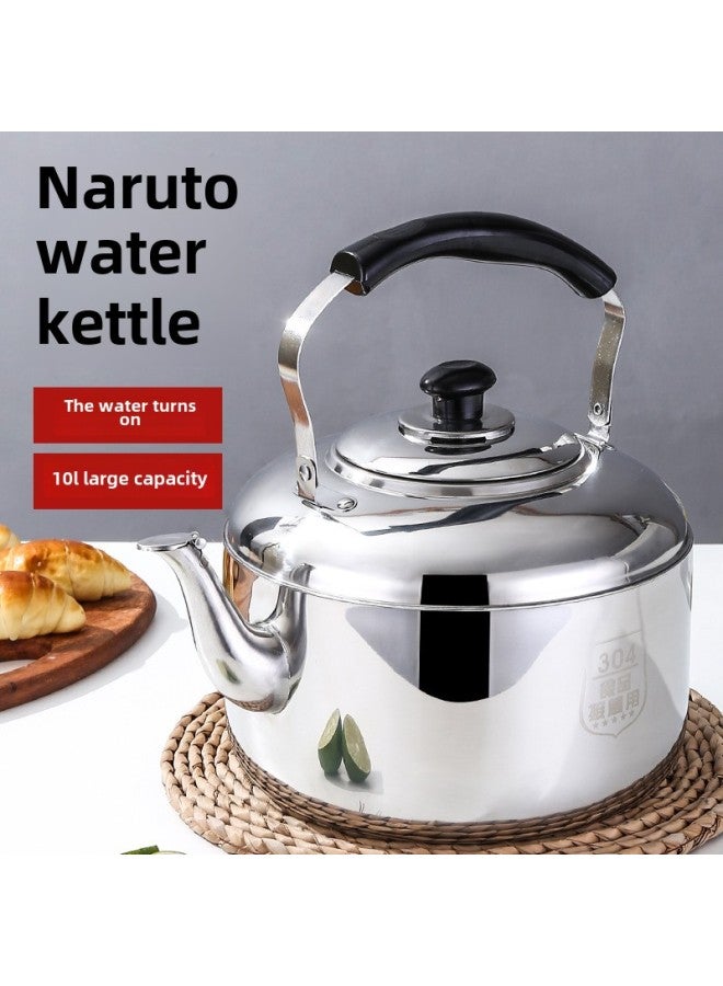 Special Thick 304 Stainless Steel Whistle Large Capacity Kettle Gas Domestic Kettle Gas Stove Induction Cooker Universal-Color:3 Liters  Half A Small Thermos Capacity-Capacity:Thickened 304  Give Scouring Pad Detergent  - Image 5