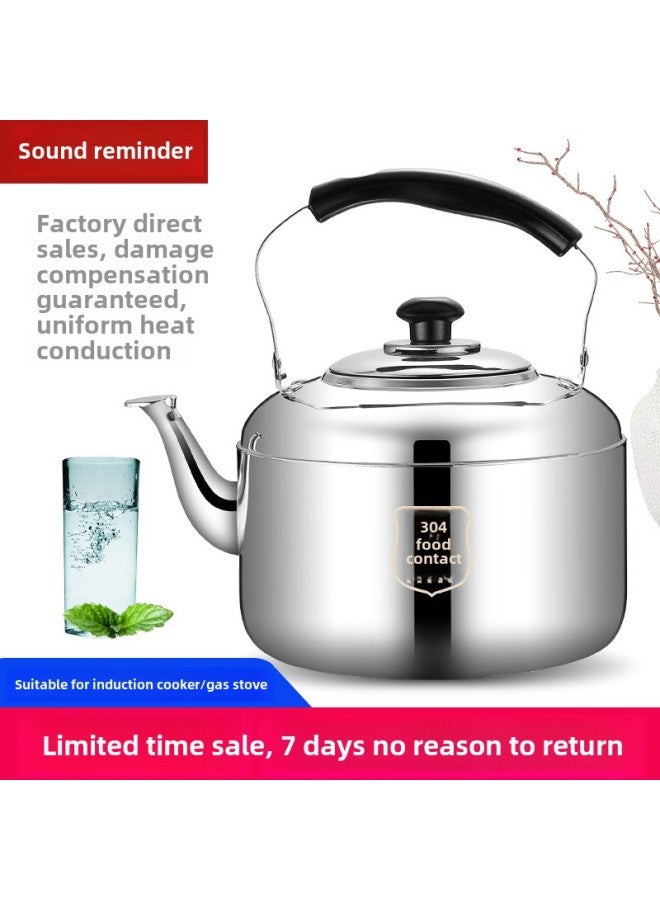Special Thick 304 Stainless Steel Whistle Large Capacity Kettle Gas Domestic Kettle Gas Stove Induction Cooker Universal-Color:3 Liters  Half A Small Thermos Capacity-Capacity:Thickened 304  Give Scouring Pad Detergent  - Image 3