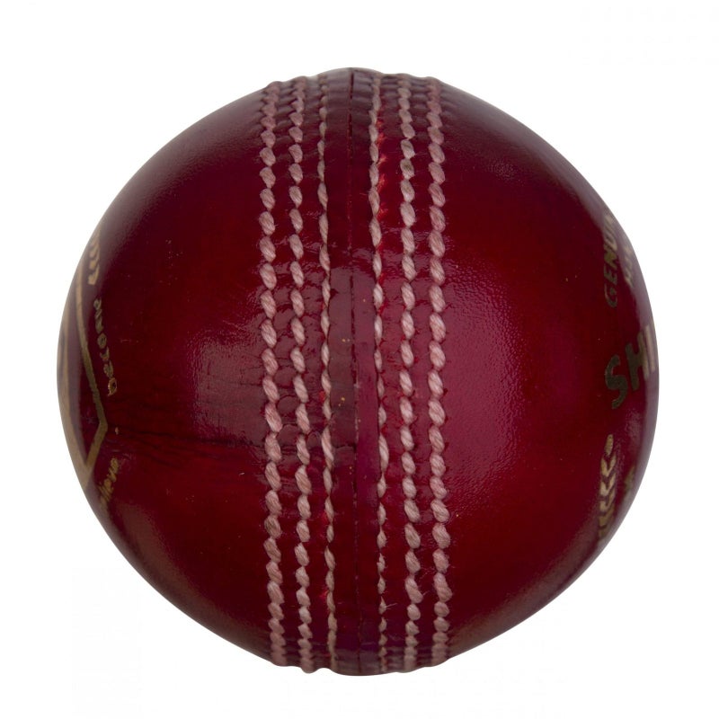 SG Shield 30 Red Cricket Leather Ball - Image 4