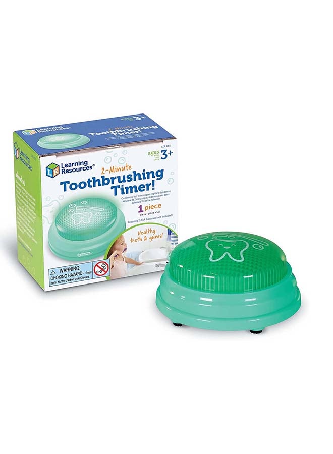 Learning Resources 2-Minute Toothbrush Timer (Single, 10Cm, Blue, Ages 3+) - Image 1