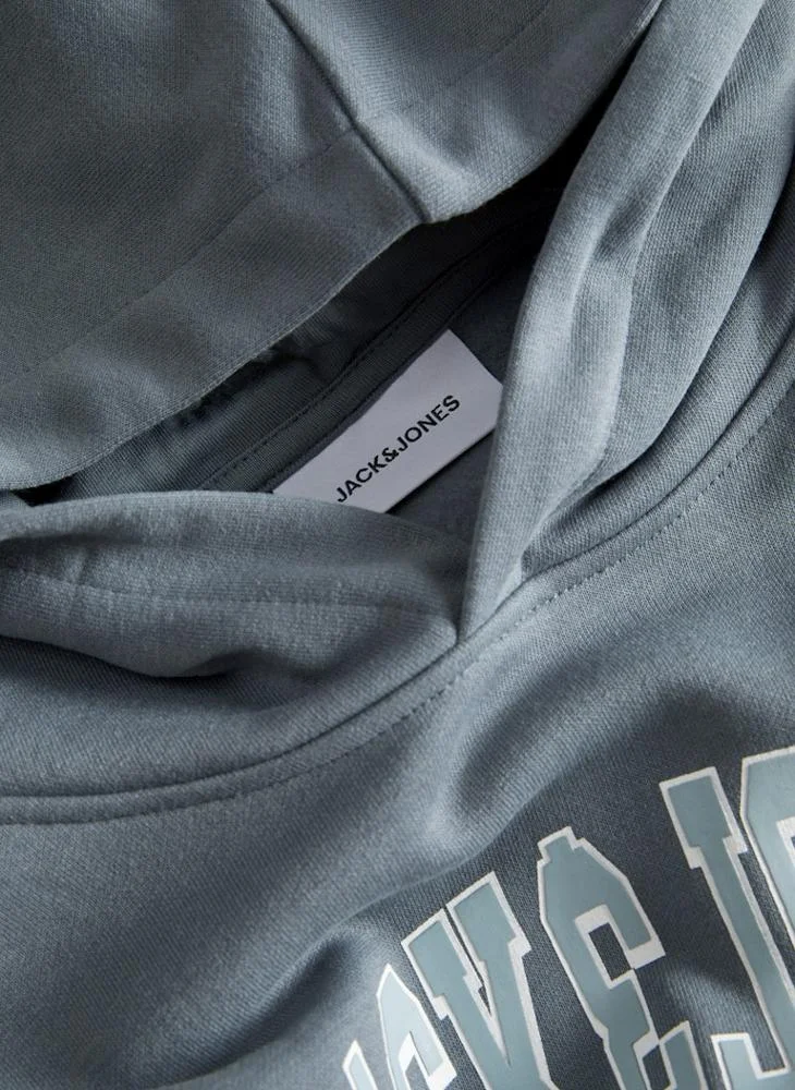 JACK & JONES Logo Regular Fit Pullover Hoodie