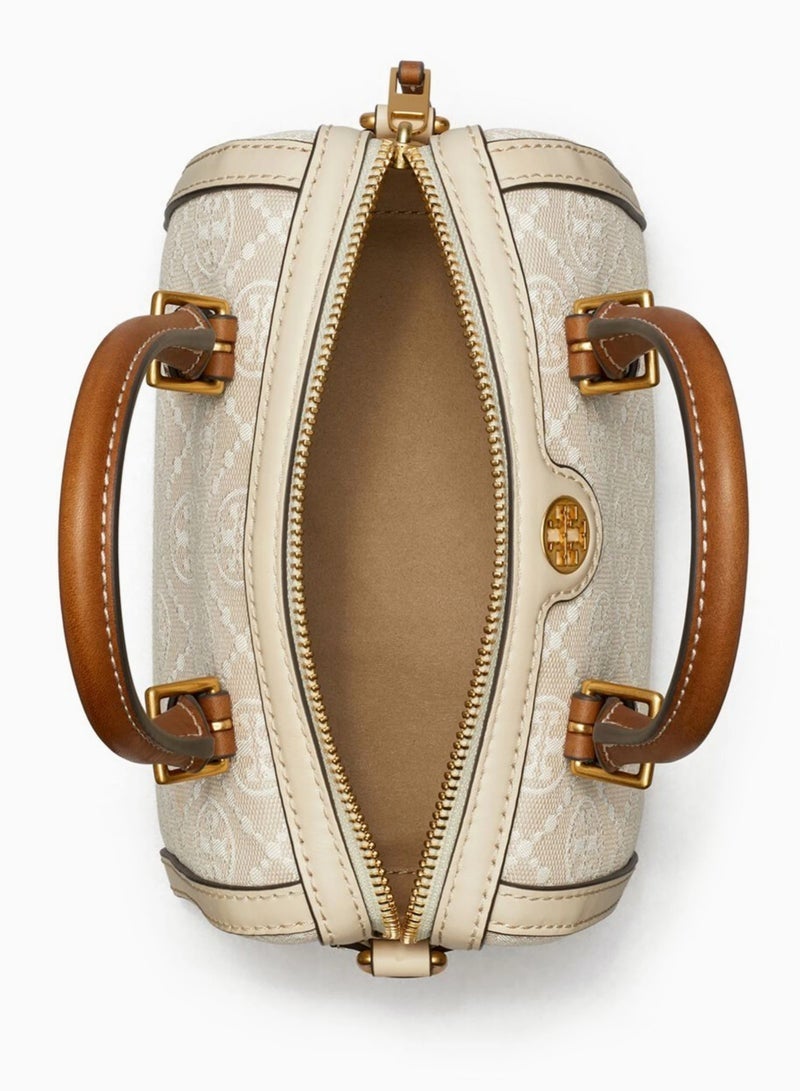 Burch TORY BURCH T Monogram Jacquard Barrel Bag Big TB bag - Image 3