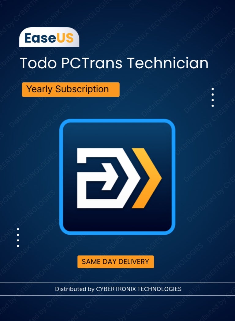 EaseUS Todo PCTrans Technician | Unlimited Device for 1 Year | Digital License | SAME DAY DELIVERY