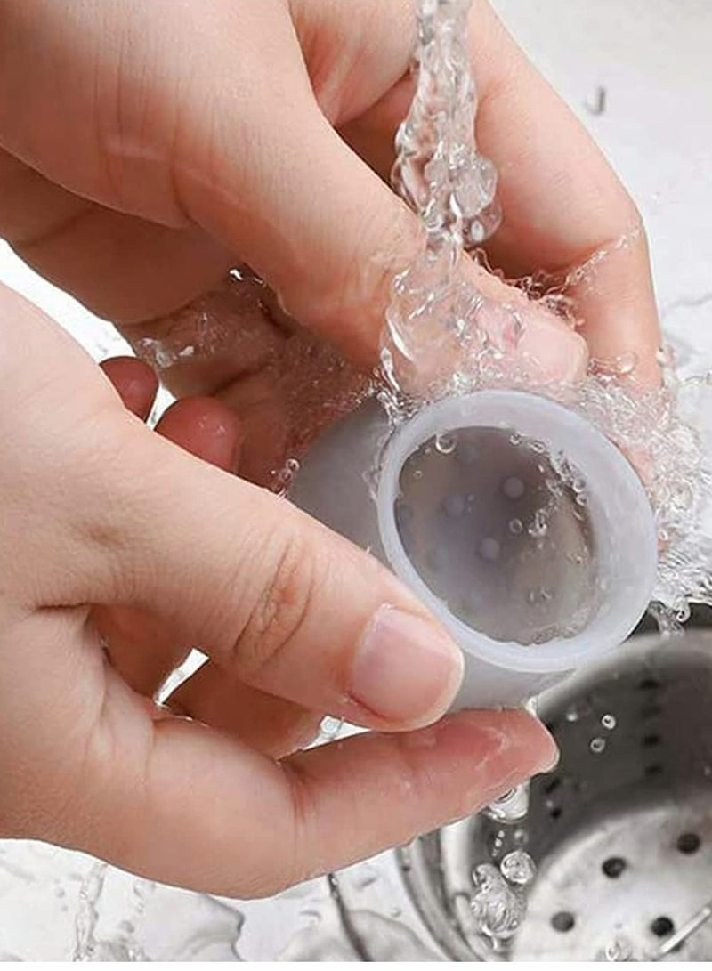 غطاء حماية من السيليكون للأثاث، 4 قطع أغطية أرجل الكراسي من السيليكون، واقي الأرضيات المستدير لأرجل الطاولات والأثاث - Image 5