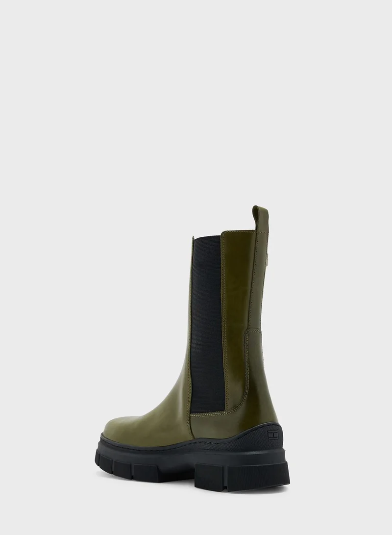 TOMMY HILFIGER Essential Leather Chelsea Ankle Boots