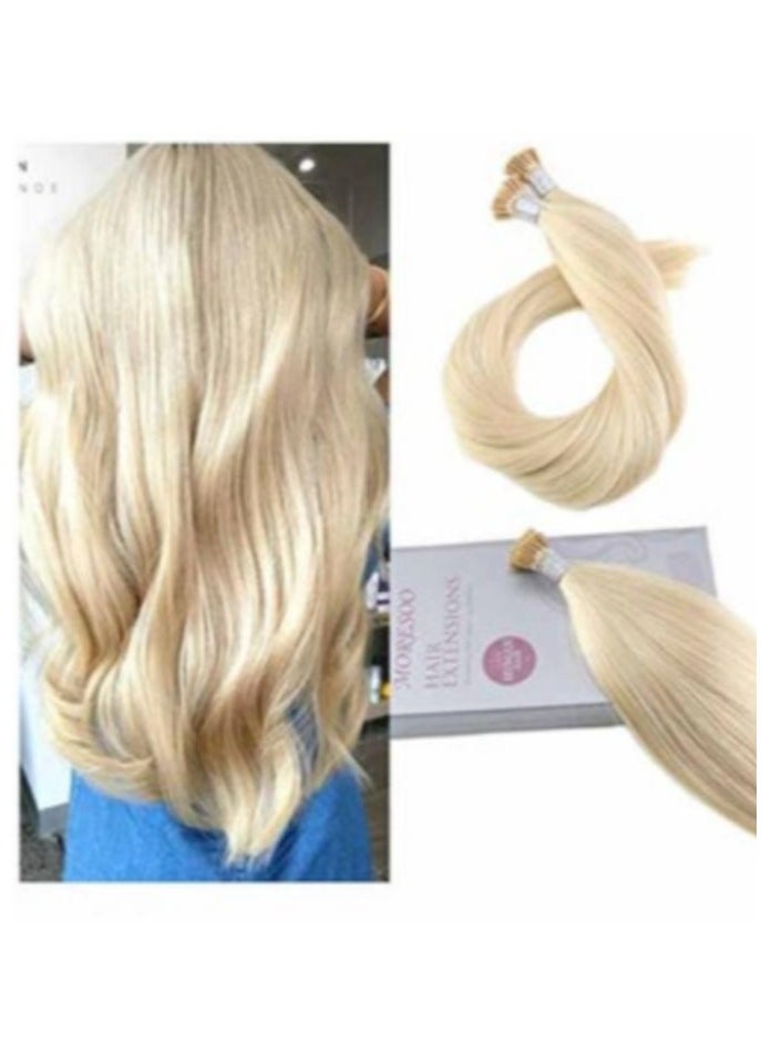 KUYING 2-Piece Bonded I Tip Human Hair Extensions Set 