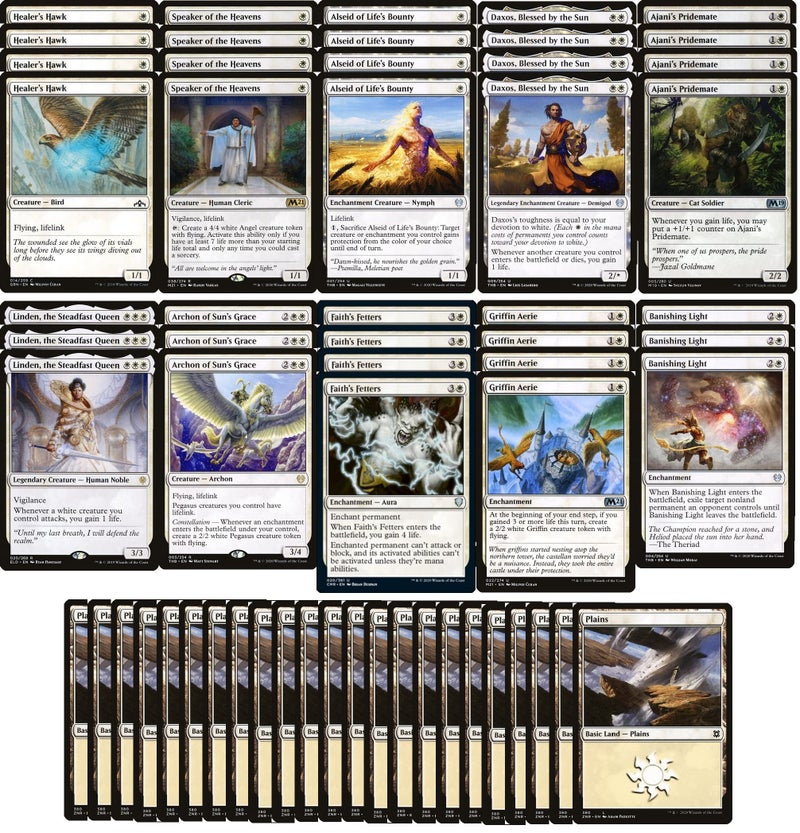 MTG Decks & More Elite Mono White Devotion Lifegain Deck  Very Powerful  Modern Legal  Custom Built  Magic The Gathering  MTG  60 Card - Image 2