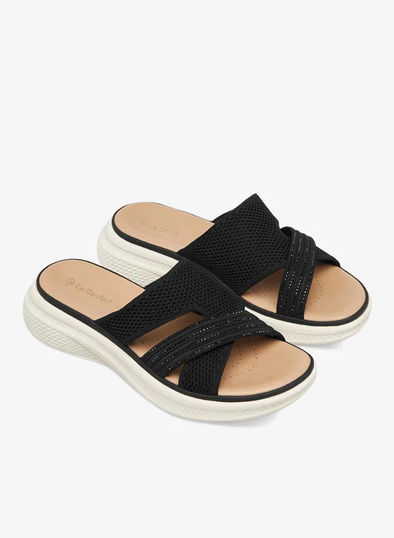 Le Confort Women Embellished Flyknit Sandals