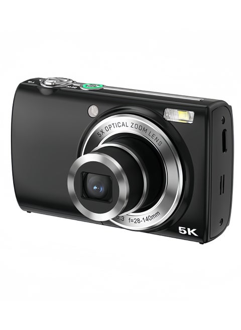 5K Digital Camera with Dual - Cameras, 64MP, 5X Optical Zoom, 32G TF Card, Touch Screen
