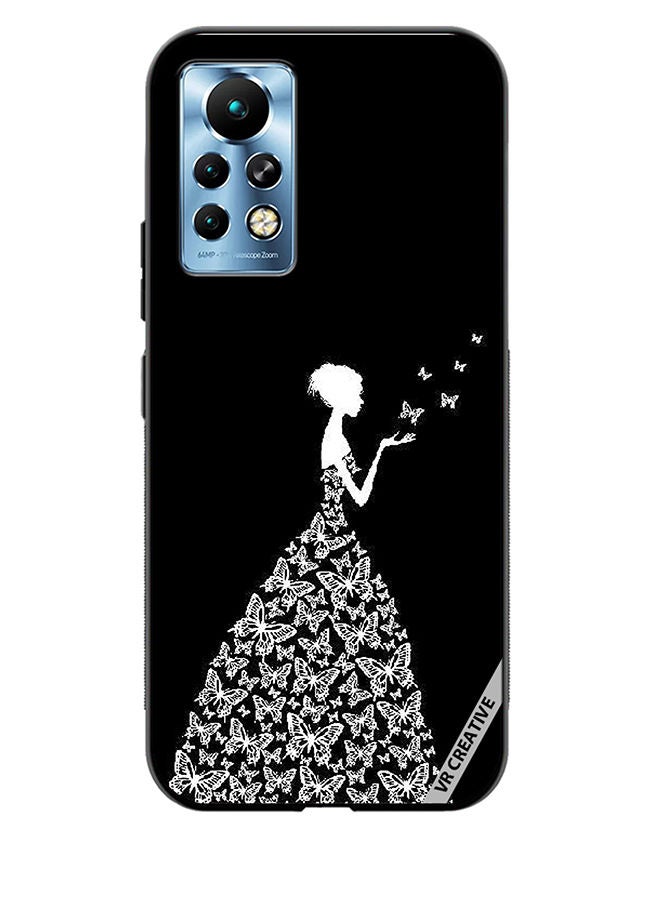 VR CREATIVE Protective Case Cover For Infinix Note 11 Pro Girl In Butterfly Dress Design Multicolour  - Image 1