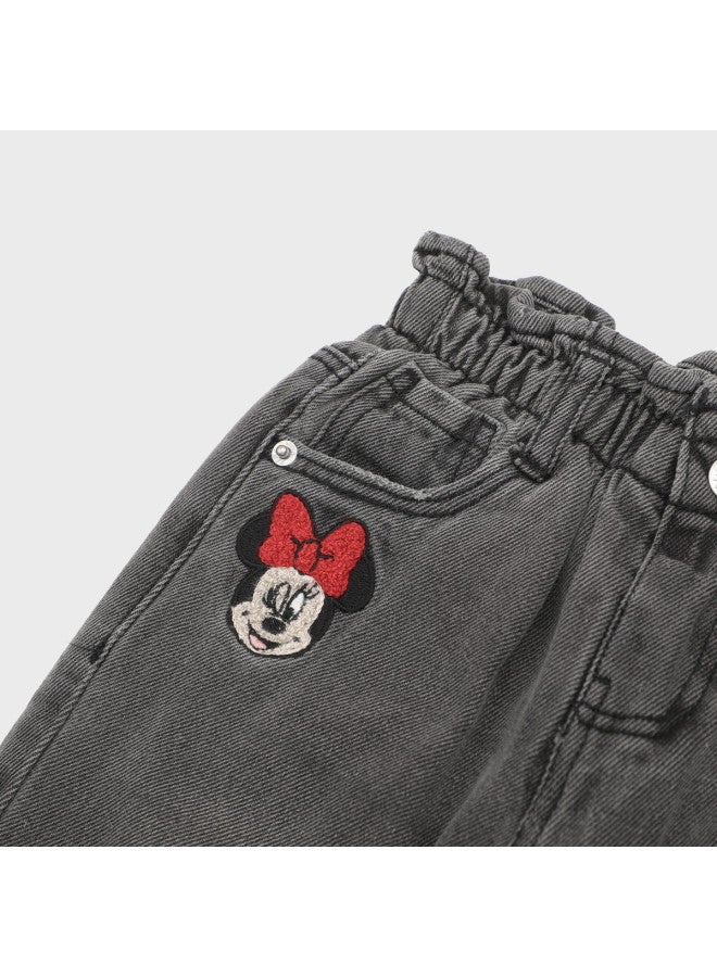 Zara Kids' Stylish Sweet Cute Fleece-lined Cotton Denim Pants - Image 5