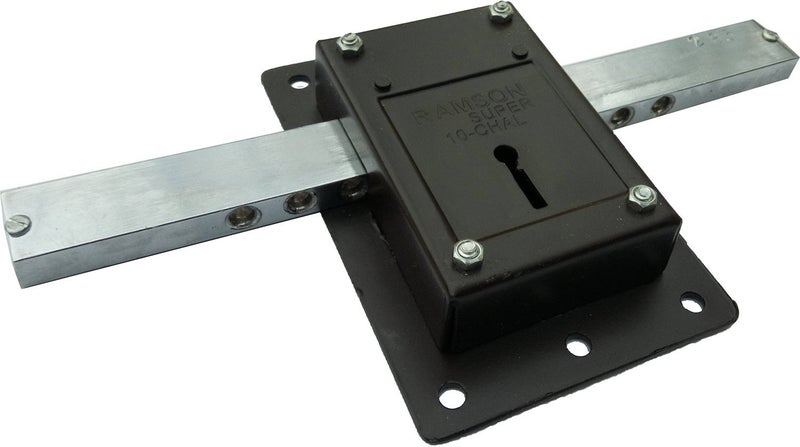 RAMSON 10 Chal Key Door Lock (Brown, Painted Finish) - Image 2