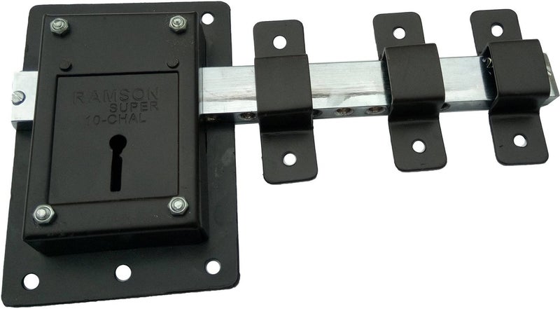 RAMSON 10 Chal Key Door Lock (Brown, Painted Finish) - Image 5