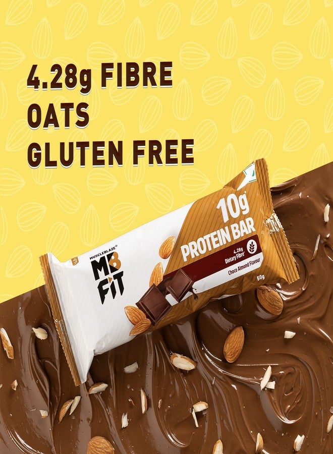 مسل بلايز ألواح بروتين MuscleBlaze 10 غرام (شوكولاتة باللوز، عبوة من 6 قطع) | مزيج بروتين، وجبات خفيفة صحية، للطاقة واللياقة البدنية - Image 2